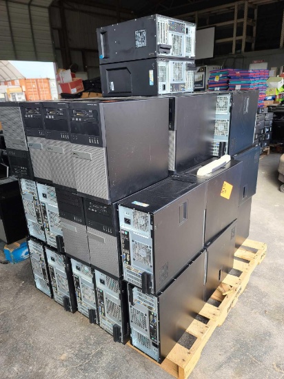 Pallet of Dell Desktops