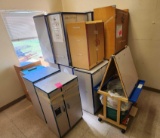 Group of Cabinets, Whiteboard Easel Cart