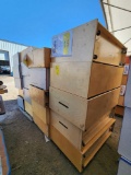 (2) Pallets of Rolling Cubby Storage Cabinets
