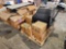 Boxes of Peerless-AV Wall Mounts, Box TV, Exam Answer Sheets