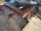 Wooden Pull-Out Glass Top Desk