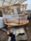 (1) Pallet w/ Tables, Classroom Carpets, Wooden Plexiglass Dividers,