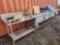 (1) Comm. Stainless/S Three Compartment Sink, (3) Plastic Food Containers, (1) Blue Cooler, Etc
