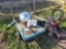 (1) Troy-Bilt Lawn Mower, (1) Weed Eater, (1) Metal Halide Spot/Flood Light, (1) Flat-Bed Dolly
