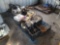 2 Pallets w/ Weights, Golds Gym Parts