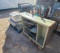 Vizio Flat Screen TV, Metal Cabinet, (1) Waiting Chair, (2) Children's Chairs, Printer