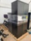 Lateral File Cabinet, Metal Storage Cabinet, (11) Purple and Green Sled Chairs, Black Plastic Chair