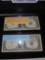 (1) Joseph Barr $1 Note (1963 B), (1) Silver Certificate (1957)