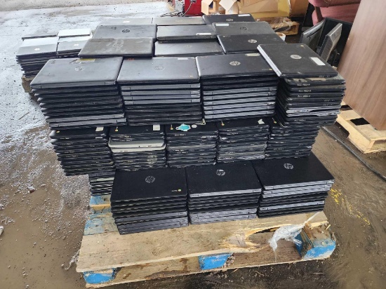 (1) Pallet of HP and HP Chrome Laptops (NO DESK)