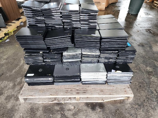 Pallet of Assorted Misc. Laptops(Acer Chrome, HP Chrome , Samsung Chrome) (Some laptops are damaged)