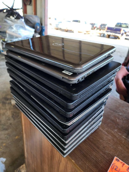 (12) Dell Laptops (NO DESK)