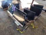 (6) Monitors (Apple, Dell, HP), (1) Samsung AT&T Tablet, (1) Flat Screen Tv, (1) Asus Keyboard Dock