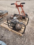 Pallet w/Pacer Water Pump, Pro Edger, Battery Tester, Hi Pressure Hose