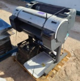 (1) Canon imagePROGRAF iPF650 Large Format Printer, (1) Basket w/ Misc. Items