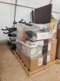 (5) Purple Rolling Arm Chairs, File Cabinet, 24