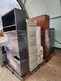 (3) File Cabinets, (2) 5-Shelf Bookcase, (2) KI 60