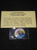 1989 Brilliant Uncirculated Kennedy Half Dollar with Statehood Quarter Image