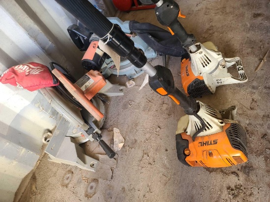 (1) Milwakee 10" Miter Saw, (1) Delta 10" Miter Saw, (2) HT 103 Pruner w/12"