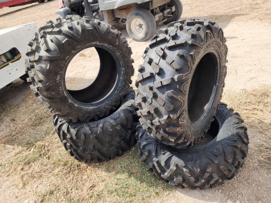 (4) Unused Maxxis Bighorn 2.0 27x11.00R14 and 27X9.00R14 ATV Tires