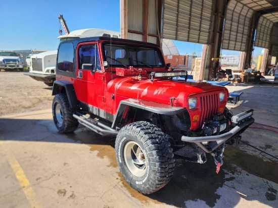 1990 Jeep Wrangler Multipurpose Vehicle (MPV), VIN # 2J4FY29T0LJ535361