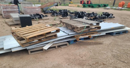 Group of Metal Panels on Pallet
