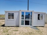 2024 Unused Diggit Model DT-20 400 Sq. Ft. Expandable Container Modular House Door Has Broken Glass)