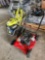 (1) Ryobi 3100 psi Gas Pressure Washer, (1) Hyper Tough Push Mower
