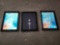 (3) Apple iPads with Cords