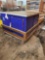 (1) Purple Shop Table w/Cabinets