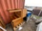 (2) Pallets w/(2) Mobile Laptop/Tablet Charging Carts, (1) File Cabinet, (2) Wooden Desk Tables,