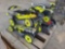 (3) Ryobi Brushless Lawn Mowers, and (1) Milwaukee Lawn Mower