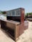 Brown Wooden Commercial Office L-Desk w/Hutch, (1) Brown Shelf-Casing...
