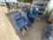 Group of Blue Stackable Student Chairs