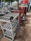 (3) 3-Shelf Utility Cart, (1) Black Rolling Trash Bin, (1) Commercial Dish/Tray Cart, Plus