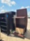 (2) Pallets w/Wooden Office Desk, Black Bookcase Shelfs