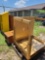 (5) Wooden Podium Stands and (1) Wooden Art Table (2 Pallets)