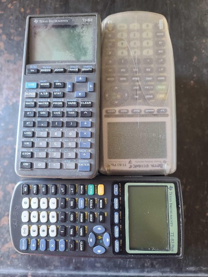 (21) TI-82 Texas Instruments and TI-83 Plus Texas Instruments Calculators