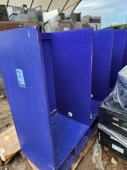Purple Gym Locker Cubbies