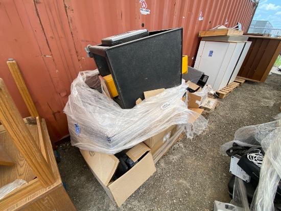 Group of Keyboards, Group of Mouses, Boxes of Cables, Group of T9 Mobile Hotspots, Dell Desktops