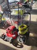 (1) Powersmart Push Mower, (1) Honda GCV 160 Electric Power Washer