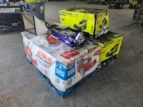 1Pallet w/Toro Walk Behind Mower,(2)Ryobi Walk-Behind Mowers,Pittsburgh Automotive Racing Floor Jack