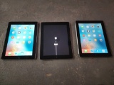 (3) Apple iPads with Cords