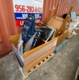 (2) Pallets w/Student Chairs, Wooden Desk Tables, Student Desks, Office Wood Desk Table