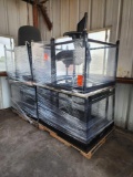 (2) Pallets w/(2) Mobile Office Chairs and School Tables
