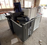 (2) Dell Desktops, (3) Mobile Tablet/Laptop Charging Carts, (2) HP Printers