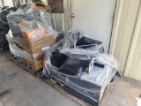 (2) Pallets w/HP Monitors, Computer Keyboards, Dual Speed 8 Ports, Headphones, Printers