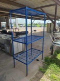 3-Tier Blue Metal Rack