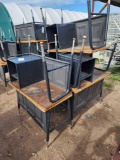 Group of Classroom Desks