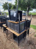Group of Classroom Desks