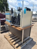 (2) Desks, Group of Metal Leg Chairs